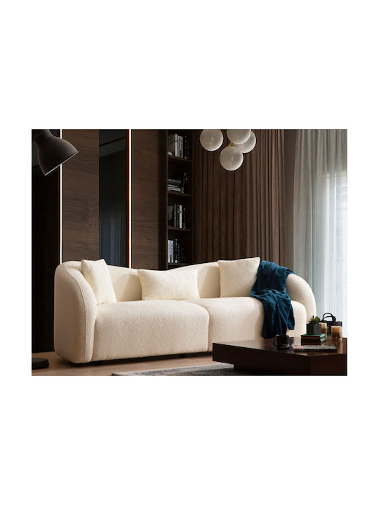 Venedik Canapea Cu Trei Locuri Crem 236x91x76cm