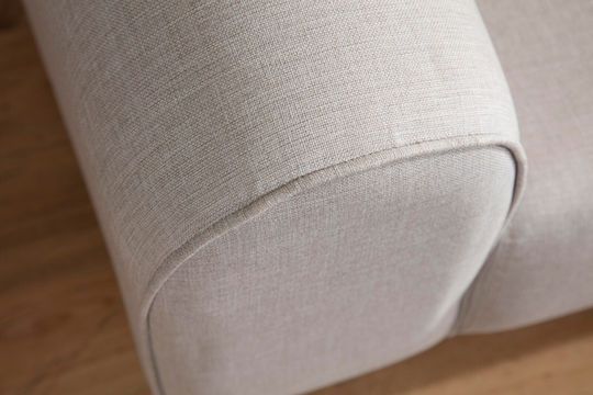 Kapri Τριθέσιος Καναπές Κρεβάτι Cream 220x84x77εκ.