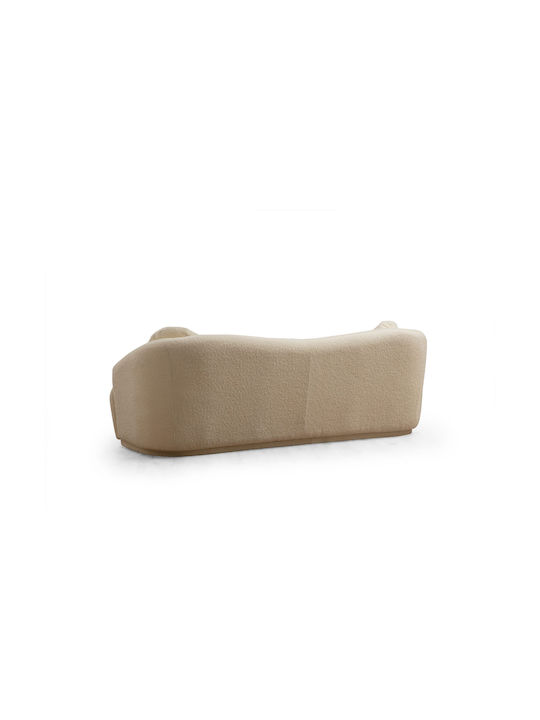 Ancona Dreisitzer Sofa Creme 225x98x76cm