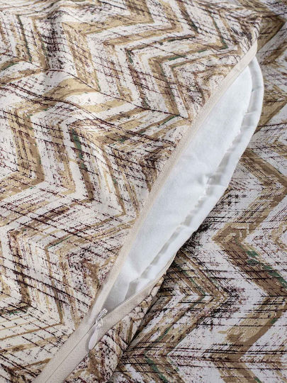 Peiraiki Patraiki Duvet Cover Set Cotton Single with Pillowcase 170x250 Agadir Beige