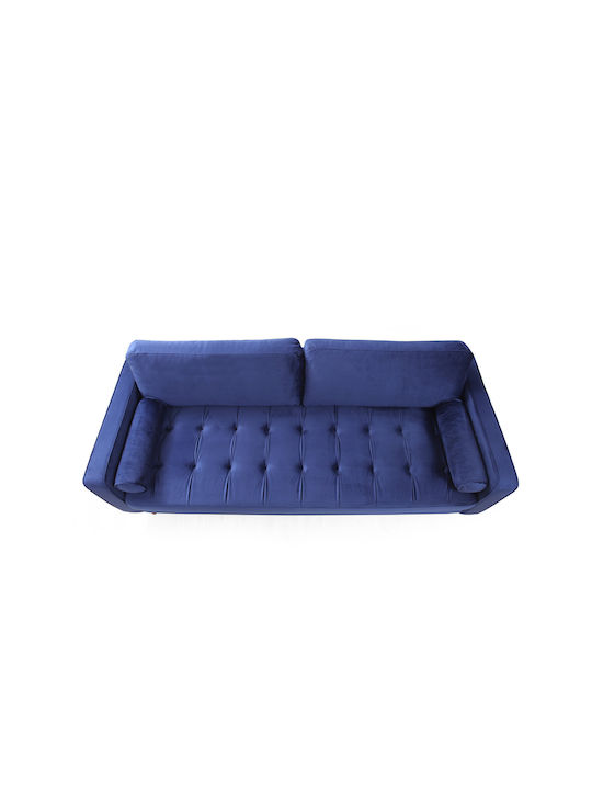 Rome Τριθέσιος Καναπές Navy Blue 215x70x90εκ.