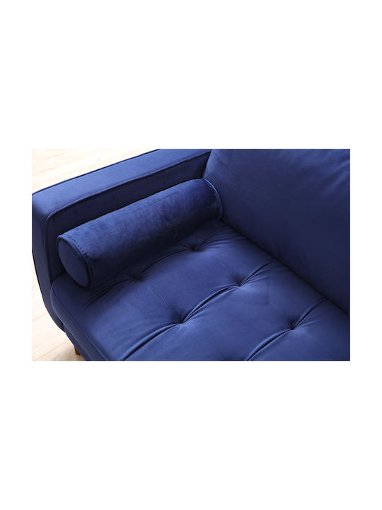 Rome Τριθέσιος Καναπές Navy Blue 215x70x90εκ.