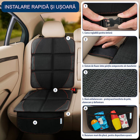 Protector de scaun auto Negru