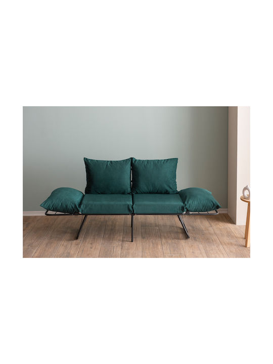 Viper Two-Seater Sofa Bed Petrol 150x60x78 cm