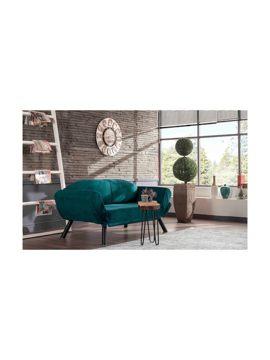 Genzo Canapea Cu Două Locuri Pat Petrol 177x75x87cm