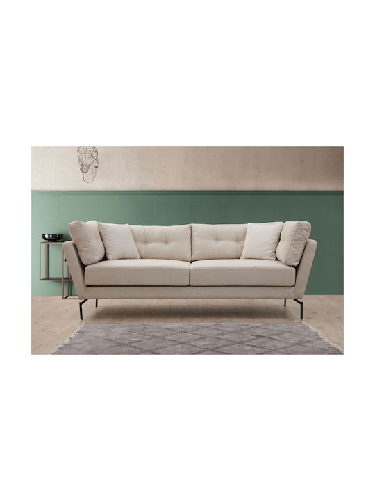 Mapa Three-Seater Couch Cream 214x90x84 cm