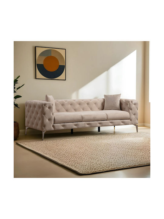 Como Canapea Cu Trei Locuri Ecru 237x90x70cm