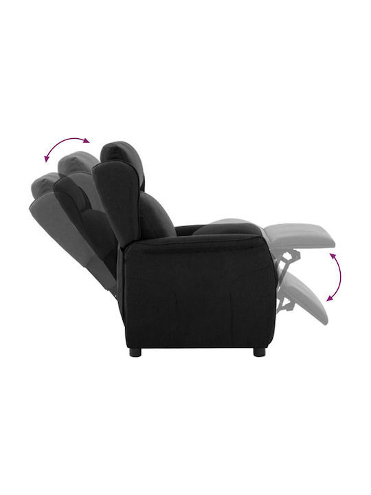 Fotoliu Relax Negru 66.5x94x101.5cm