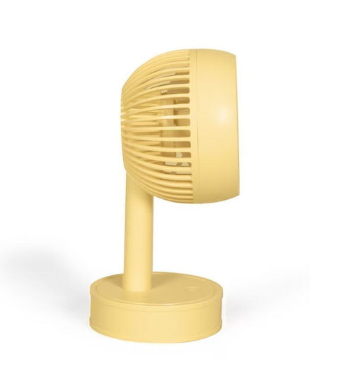 Livoo Tea310j Ventilator Mini Reîncărcabil de Birou 3 Viteze Diametru 7,5cm Baterie 500 mAh Autonomie 2h Galben