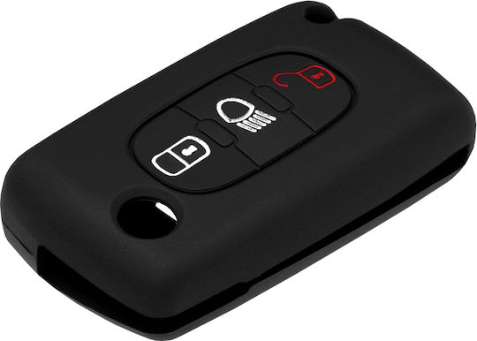 Techsuit Car Key Case 1021.01 Citroen Black