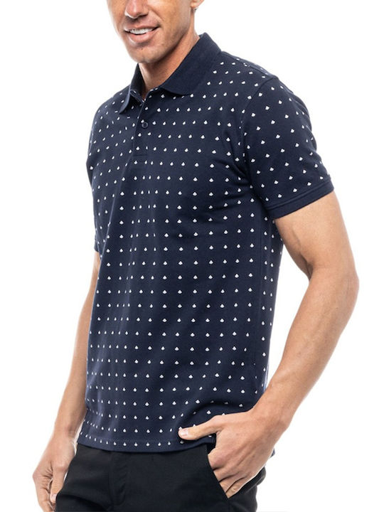 Polo Short Sleeve Navy Blue Blouse