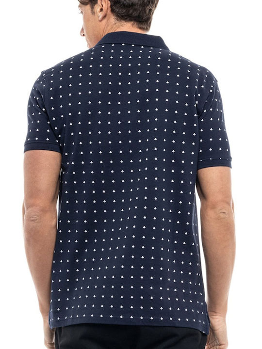 Polo Short Sleeve Navy Blue Blouse