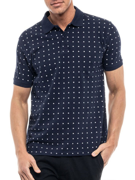 Polo Short Sleeve Navy Blue Blouse