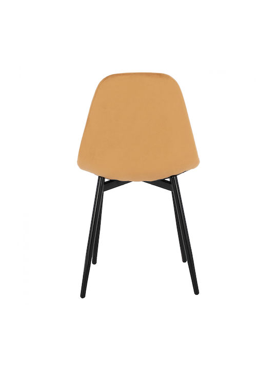 Leonardo Dining Room Velvet Chair Gold 45x47x87cm