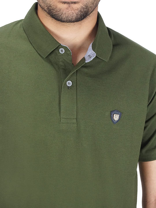 Polo Kurzarmbluse Khaki