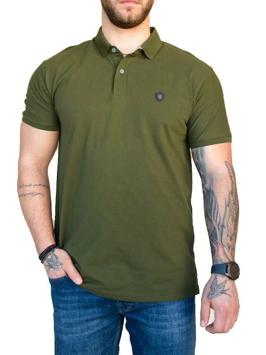 Polo Kurzarmbluse Khaki