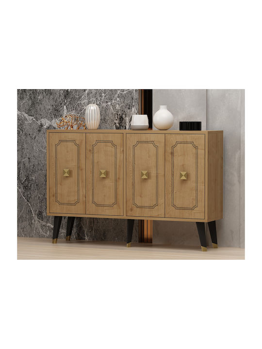 Μπουφές Roland Oak-gold 120x30x80cm