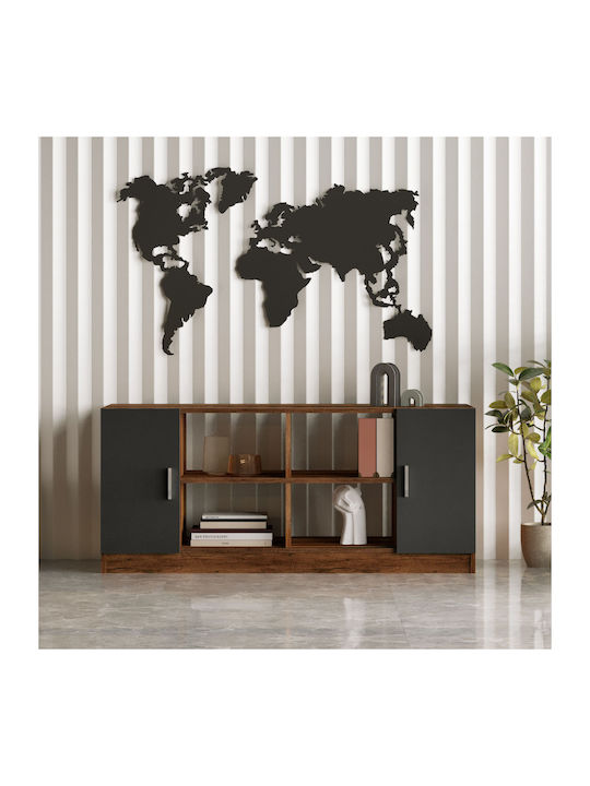 Μπουφές Walnut-anthracite 139.8x46.3x61.8cm