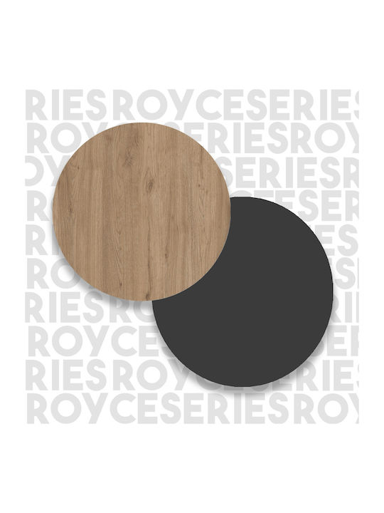 Μπουφές από Ξύλο & Μέταλλο Oak-anthracite 88x35.5x205cm