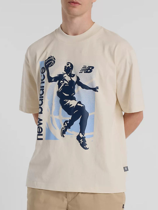 Hoops Graphic Sportliches T-Shirt Beige