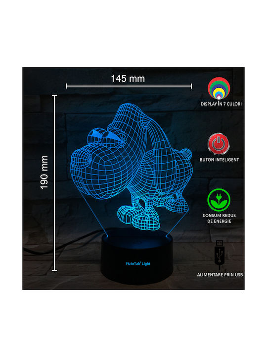 LED Kinder Dekorative Lampe Mehrfarbig 19x3cm