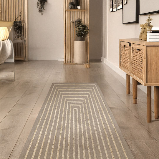 Guy Laroche Maya Summer Wicker Runner Rug Taupe 60x130cm