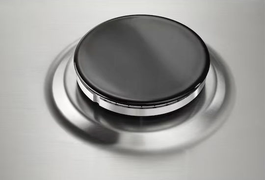Electrolux Domino Εστία Υγραερίου Αυτόνομη Inox 29x51εκ. Ασημί