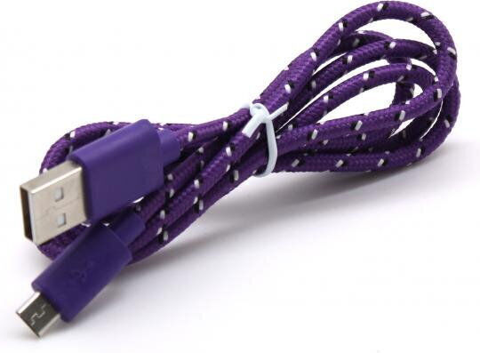 Sbox Geflochten USB 2.0 auf Micro-USB-Kabel Lila 1m (USB-1031U) 1Stück