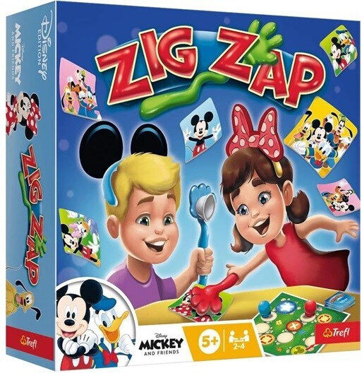 Board Game ZIG ZAP for 2-4 Players 5+ Years Old (PL) Trefl