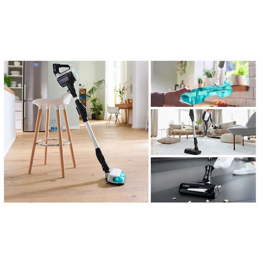 Bosch Unlimited 7 Rechargeable 2 in 1 Stick & Handheld Vacuum 18V Turquoise