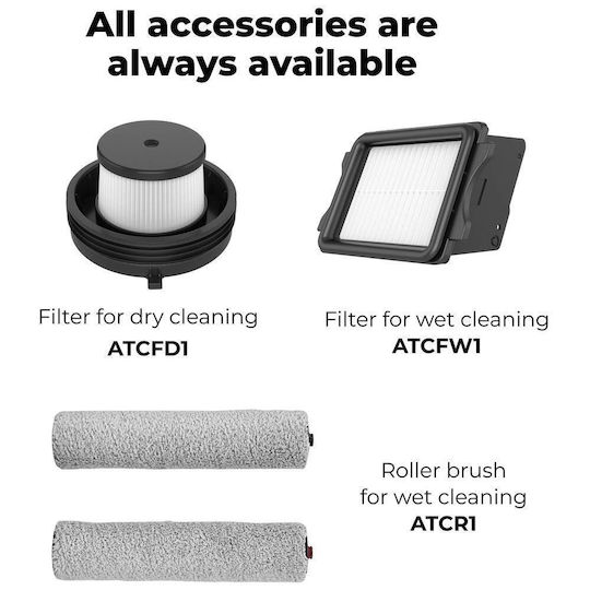 AENO Rechargeable Stick Vacuum 21.6V Black