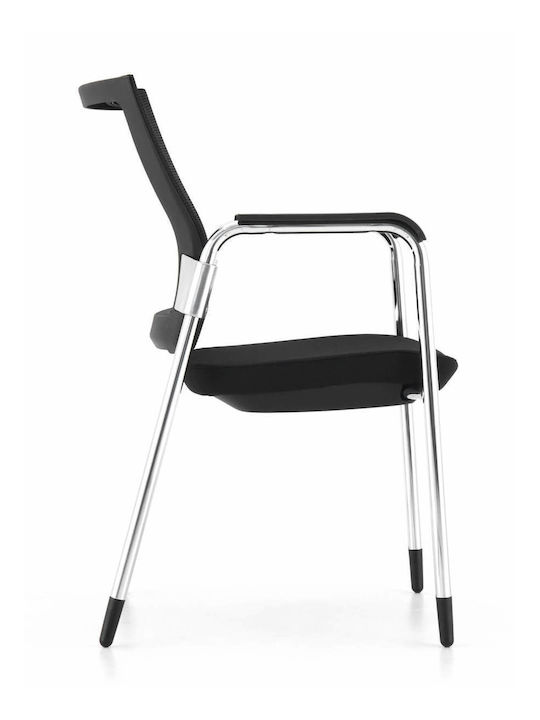 Chair Visitor in Black Color 56x60x87cm 1pcs