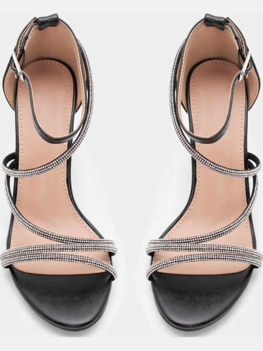 Sandals with Strass Black