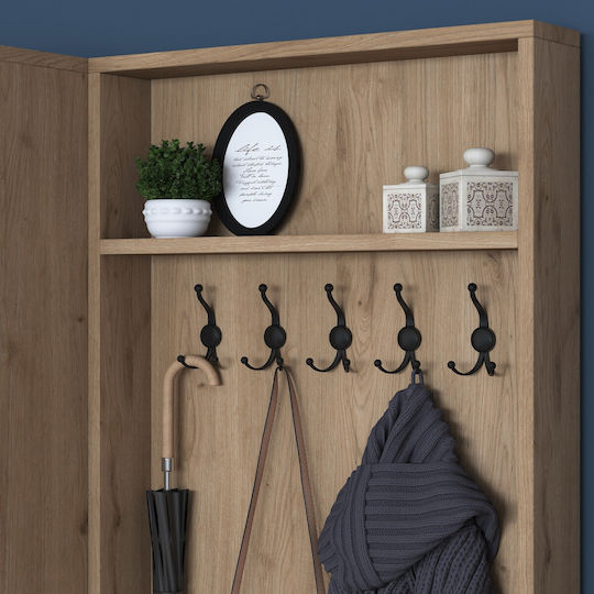 Entry Furniture with Shoe Rack White-walnut 119.6x35.5x182.8cm