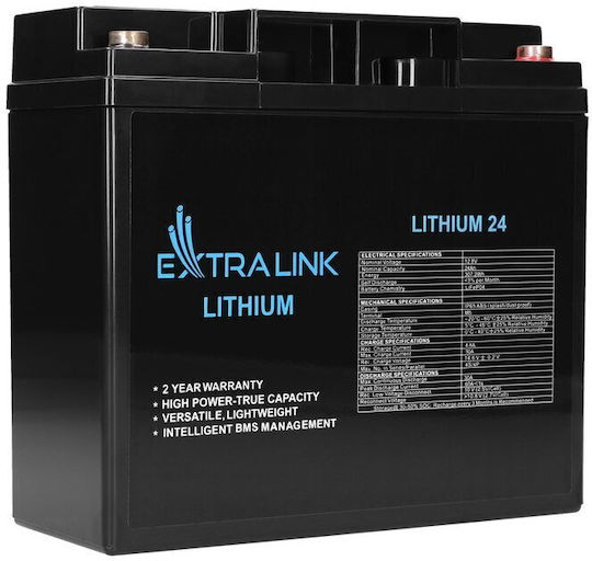 Extralink Lifepo4 Батерия 24Ah 12.8V BMS