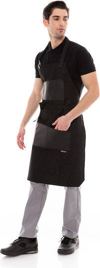 IdealPress Apron Full Body Black