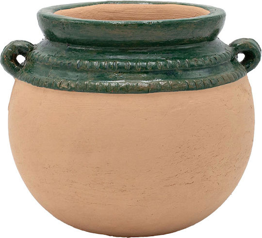 Σετ Βάζα Κεραμικά Πράσινα Φ19xΥ20cm 2τμχ