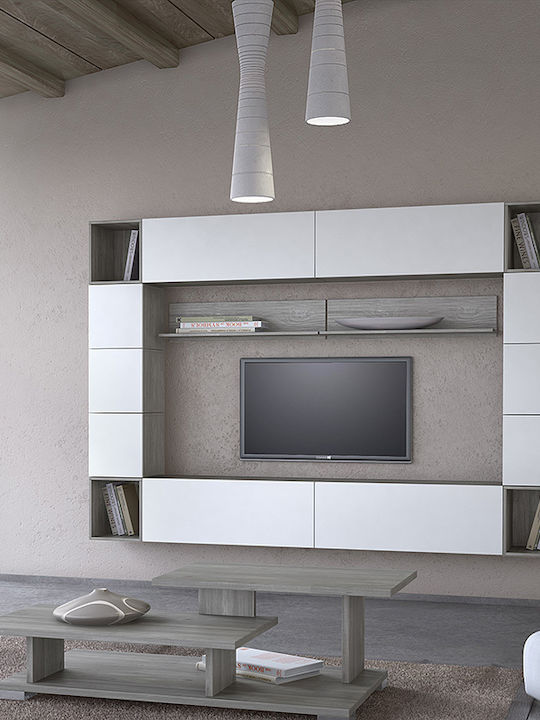 Wohnzimmer TV-Einheit Smart No 8D Weiß L272xB45xH200cm