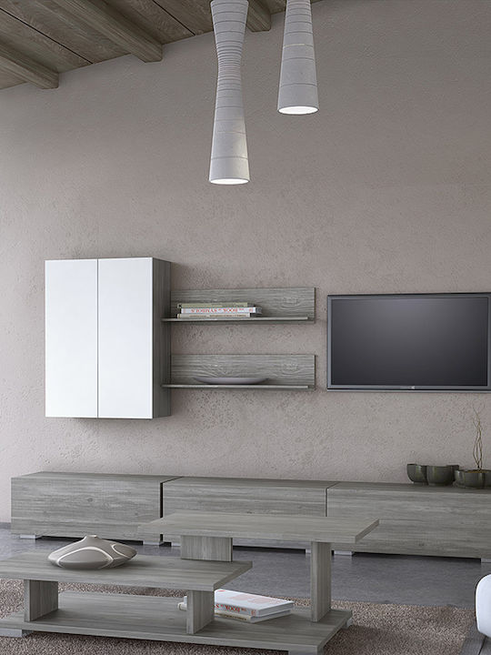 Smart No 8C Living Room TV Unit Gray L303xW45xH170cm