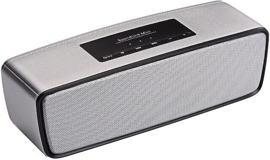 S2025 Bluetooth Speaker 6W with Radio and Battery Life up to 5 hours Silver