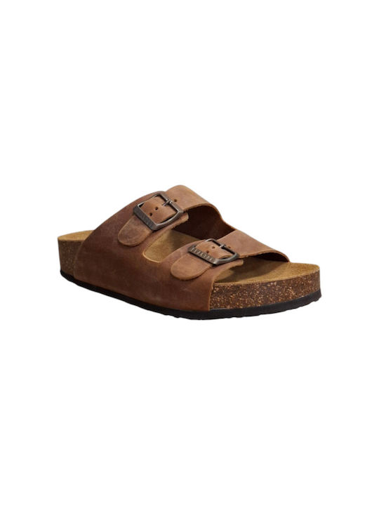 Leather Women's Sandals Brown