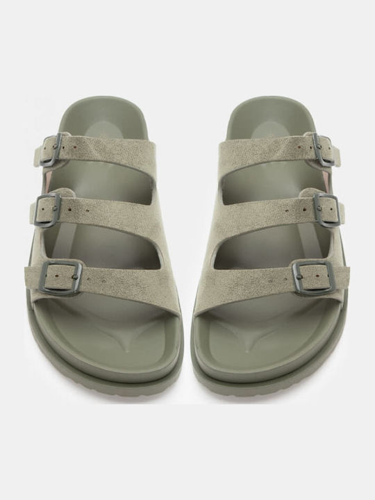 Γυναικεία Σανδάλια Flatforms Χακί