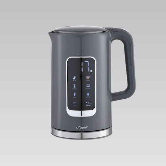 Maestro Βραστήρας 1.7lt 2200W Γκρι