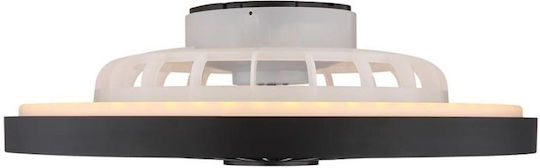 Globo Lighting Blizzak Ceiling Light 54cm with Light Fixture Black