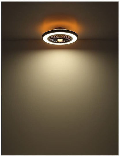 Globo Lighting Blizzak Ceiling Light 54cm with Light Fixture Black