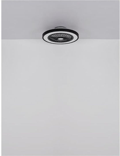 Globo Lighting Blizzak Ceiling Light 54cm with Light Fixture Black