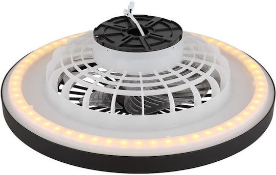 Globo Lighting Blizzak Ceiling Light 54cm with Light Fixture Black