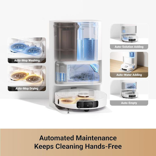Dreame L10s Ultra Gen 2 Robot Vacuum Cleaner with Laser Mapping & 10000Pa Suction Power White