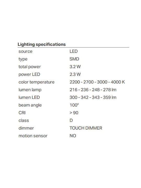 Zafferano Metall Tischlampe LED mit Weiß Schirm und Basis