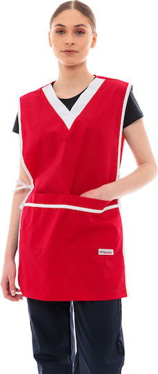 IdealPress Apron Full Body Red